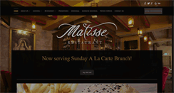 Desktop Screenshot of matisserestaurant.net